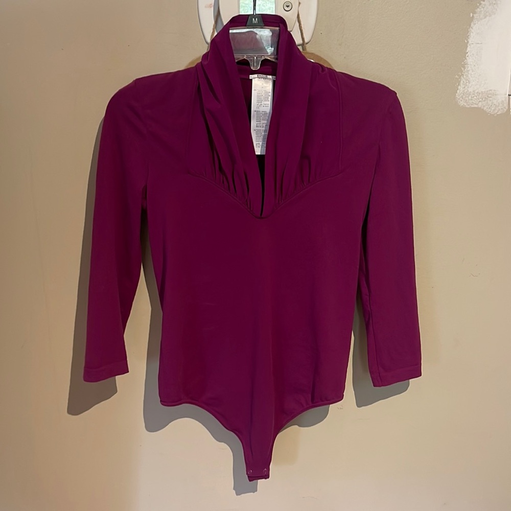 Wolford magenta bodysuit